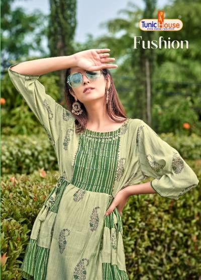 Fusion By Tunic House Designer Summer Wear Kurti With Pant Collection